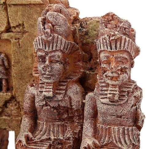 زيرديس زينة حوض السمك، الراتنج المصري زخرفة خزان الأسماك ثقب المأوى حوض السمك كهف الديكور إخفاء كهف للأسماك in Kuwait