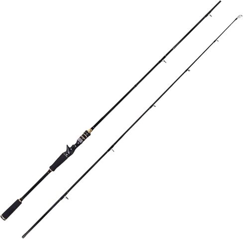 صنارة صيد خفيفة للغاية من REBORNSUN مكونة من قطعتين، قضبان صيد دوارة وصب للمياه العذبة أو المياه المالحة، إدراك حساس للباس والبانفيش والتراوت in Kuwait