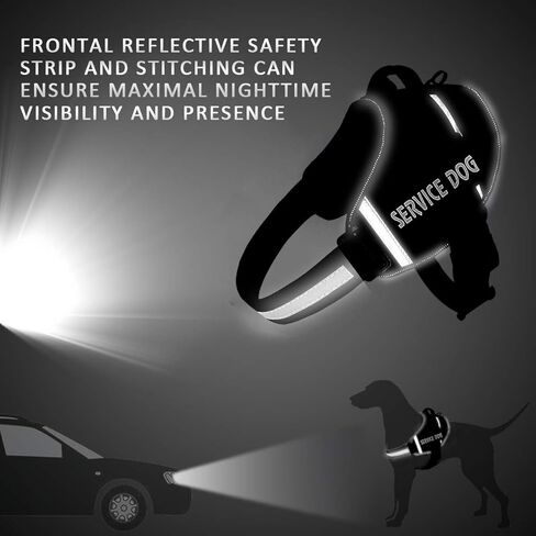 صدرية توجيه للكلاب من بتروميشي، مضادة للسحب، مزودة بمقبض، قابلة للتعديل من مادة أكسفورد العاكسة للضوء 3M للمشي في الهواء الطلق، تحكم سهل في السلالات الصغيرة والمتوسطة والكبيرة in Kuwait