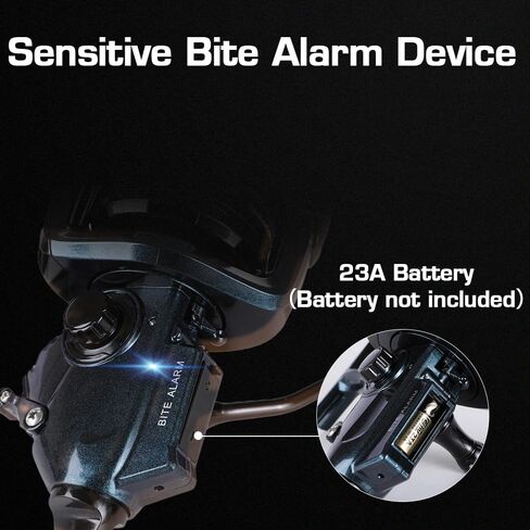 Mifine Bunsen Spining Reel with Bite Alarm - 20Lbs Max Drag 6+1BB 4.7:1 6000/7000 Fishing reels for Saltwater Freshwater - Supre Precision Drag System in Kuwait