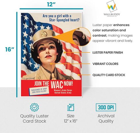 US Marines Posters - Set of 4 Famous Patriotic Marine Art Posters, Military US Marine Corps Kitchen Dining Table Poster for Indoor Outdoor Home Party Decoration / Gift Art for U.S. Military Servicemen in Saudi Arabia
