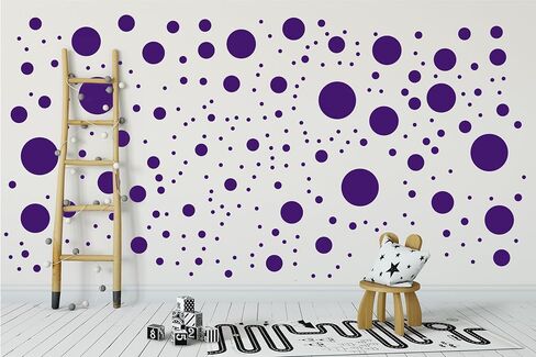 500+ Assorted Polka Dot Circle Wall Stickers for Kids Bedroom Living Room, Classroom, Playroom Decor Removable Vinyl Wall Stickers Dots Wall Decals (Blue (Mixed)) in Saudi Arabia