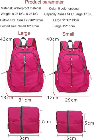 Ultra Lightweight Backpack Waterproofing Hiking Daypack Foldable Travel Bag Camping Outdoor for Women Men in Saudi Arabia