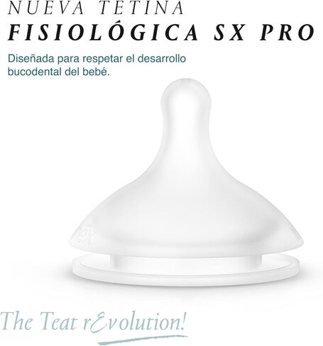 Suavinex Bonhomia SX PRO Physiological Silicone Nipple, Pack of 2 Nipples, 6 Months, Fast Flow in Saudi Arabia