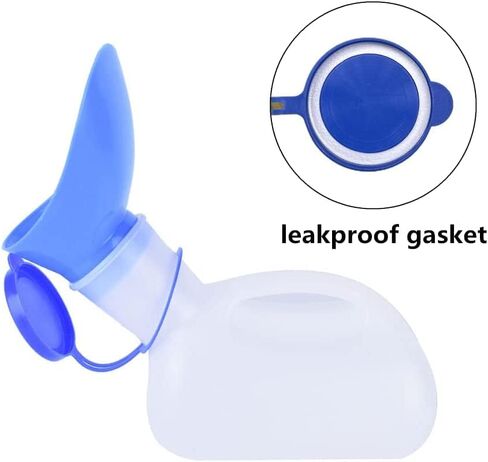 نونية للجنسين للسيارات، مبولة توليت للرجال والنساء، زجاجة في أحواض السرير، مع غطاء وقمع، علبة بلاستيكية للسيارة ، الرجل العجوز ، الأطفال والسكري للتخييم والسفر في الهواء الطلق in Kuwait