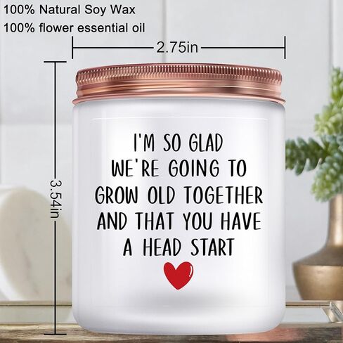 هدايا عيد ميلاد سعيد لها، هدايا عيد ميلاد للزوجة من الزوج، هدايا عيد ميلاد لصديقتها من صديقها، هدايا عيد ميلاد مضحكة لأفضل صديق للنساء - شموع معطرة باللافندر in Kuwait