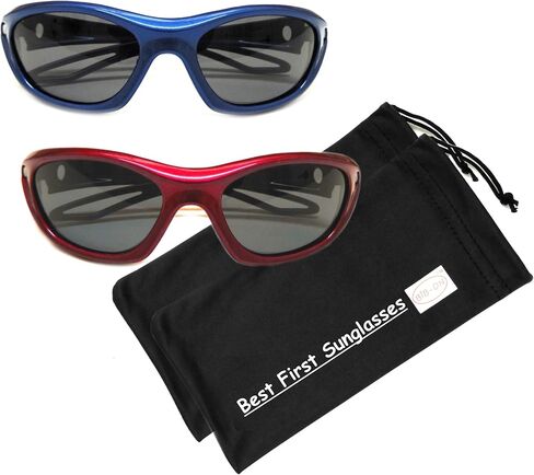 مجموعة BIB-ON Sporty Shades مكونة من قطعتين - نظارة شمسية أولى للأطفال والرضع والأطفال in Saudi Arabia