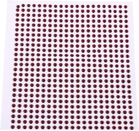 Fishing Lure Eyes,3D Fish Eyes Fly Tying Crafts Jig Replacement for DIY Lure Baits Making(3mm red) in Saudi Arabia