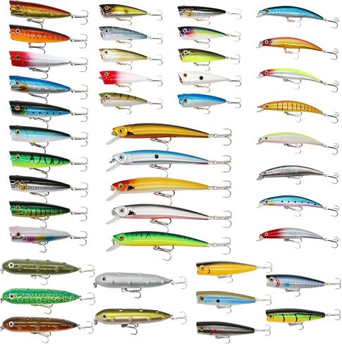 BUBBLE FISHING Fishing Lures Set Minnow Crankbaits Grasshopper Bait Multi-Stage Bait Multi-Size Hard Baits in Saudi Arabia
