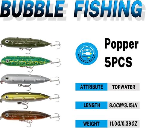 BUBBLE FISHING Fishing Lures Set Minnow Crankbaits Grasshopper Bait Multi-Stage Bait Multi-Size Hard Baits in Saudi Arabia