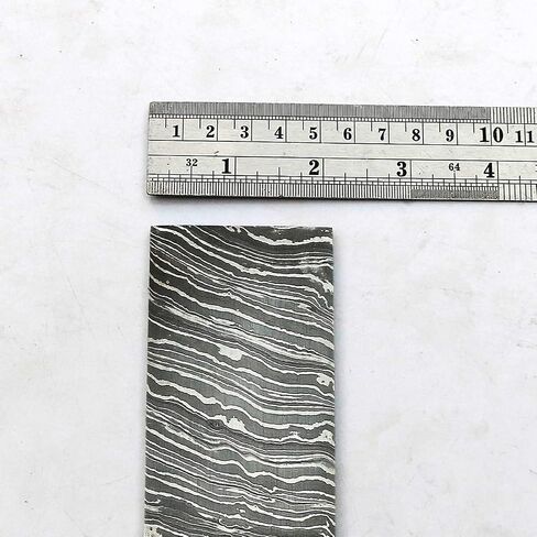 DAM-8686 Handmade Damascus Steel Bar Custom Steel Billet Blank Blade 12" x 2" x 5mm in Saudi Arabia