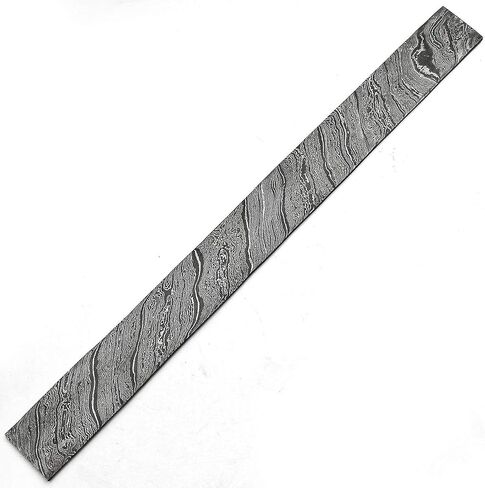 DAM-8686 Handmade Damascus Steel Bar Custom Steel Billet Blank Blade 12" x 2" x 5mm in Saudi Arabia