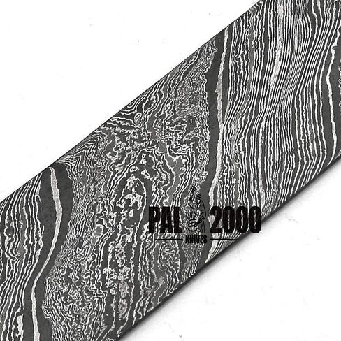 DAM-8686 Handmade Damascus Steel Bar Custom Steel Billet Blank Blade 12" x 2" x 5mm in Saudi Arabia