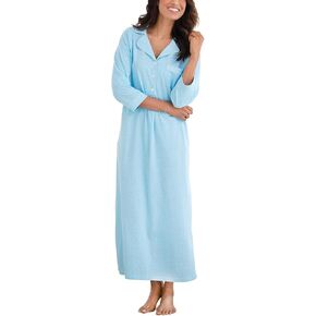 PajamaGram Long Women's Nightgowns & Sleepshirts - Night Gown, 100% Cotton