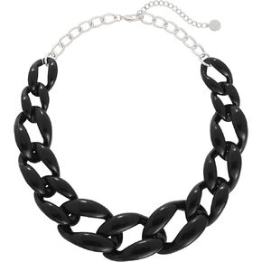 Coiris Statement Chunky Acrylic Chain Link Choker Necklace Fashion Women Collar Necklaces Acrylic Resin Chain Necklace