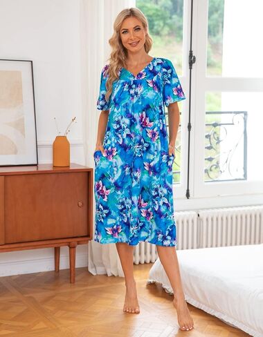 Ekouaer Women's House Dress with Pockets in Kuwait