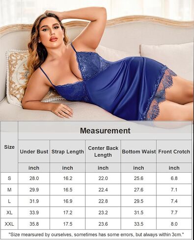 Avidlove Silk Nightgown for Women Sexy Lace Sleepwear Satin Sleeveless Chemise Dress in Kuwait