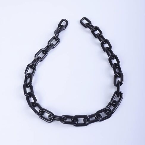 Long Acrylic Chunky Necklace for Women Cute Link Paperclip Chain Collar Necklace for Women Gifts in Kuwait