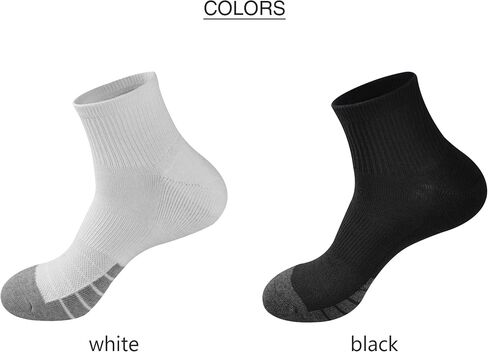 GKX Men's 10 Pairs Cotton Moisture Wicking Cushioned Sole Preformance Training Running Athletic Workout Low Cut Socks in Kuwait