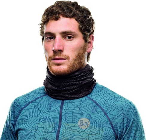 BUFF قناع الرقبة الأصلي EcoStretch للبالغين، عصابة رأس وتدفئة للرقبة في الشتاء، قناع تزلج، يمكن ارتداؤه أكثر من 12 طريقة، ألوان ثابتة، مقاس واحد in Kuwait