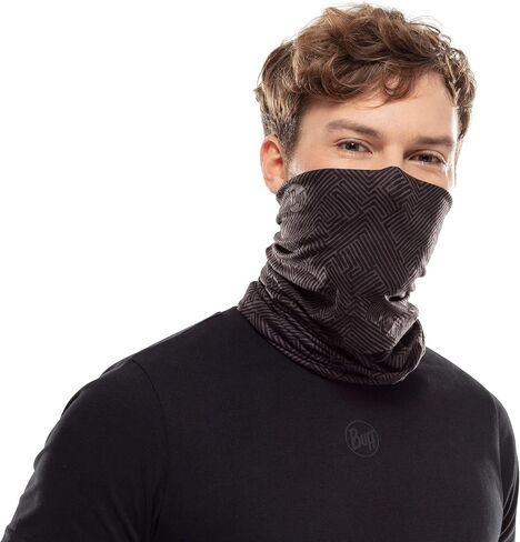 BUFF قناع الرقبة الأصلي EcoStretch للبالغين، عصابة رأس وتدفئة للرقبة في الشتاء، قناع تزلج، يمكن ارتداؤه أكثر من 12 طريقة، ألوان ثابتة، مقاس واحد in Kuwait