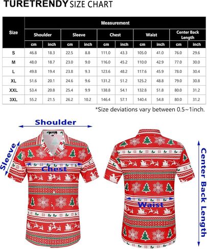 TURETRENDY Men's Hawaiian Shirts Floral Printed Button Down Summer Tropical Holiday Beach Party Shirts in Kuwait