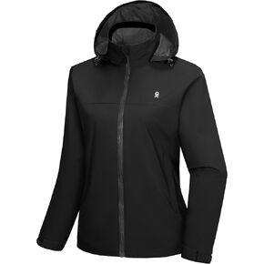 Little Donkey Andy Women's Waterproof Rain Jacket Lightweight Windbreaker Breathable Raincoat with Hood for Outdoor Hiking in Kuwait
