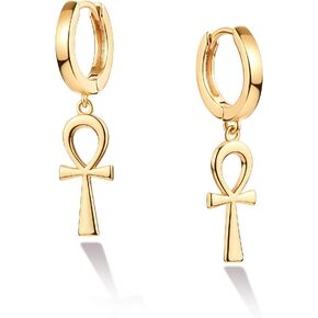VACRONA Gold Cuff Earrings Huggie Earrings for Women 14k Gold Plated Small Huggie Hoop Earrings