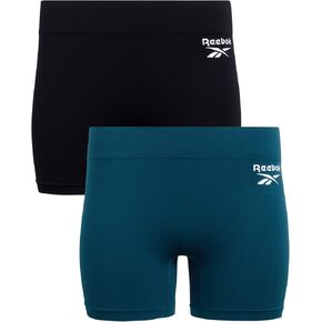 ملابس داخلية نسائية من Reebok - شورت قصير بدون خياطة متوسط ​​الطول (عبوتان) in Kuwait
