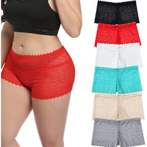 Wemoven Women's Underwear Regular & Plus Size Panties Sexy Lace Boyshort Hipster Cheeky Panty