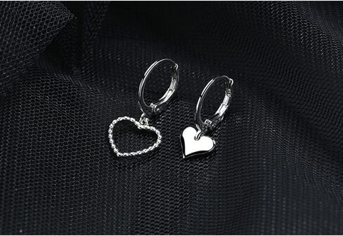 925 Sterling Silver Hoop Earrings for Women Teen Girls | Small Zircon Inlay Hoops Stud Earring Fashion Jewelry Gift in Saudi Arabia