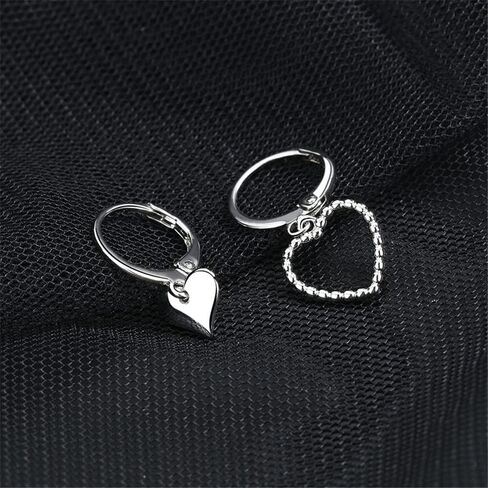925 Sterling Silver Hoop Earrings for Women Teen Girls | Small Zircon Inlay Hoops Stud Earring Fashion Jewelry Gift in Saudi Arabia
