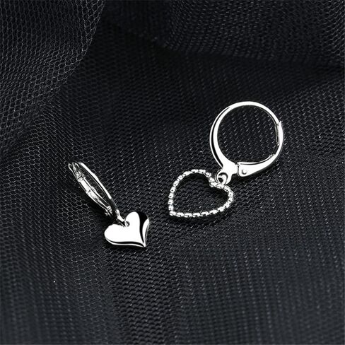 925 Sterling Silver Hoop Earrings for Women Teen Girls | Small Zircon Inlay Hoops Stud Earring Fashion Jewelry Gift in Saudi Arabia