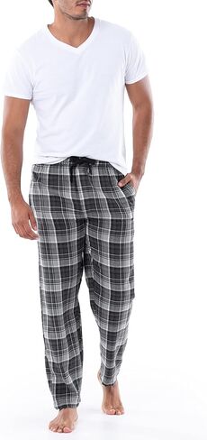 IZOD mens Heather Flannel Sleep Pant in Kuwait