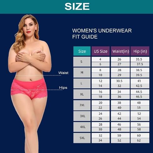 SHISUTA 5 قطع من الملابس الداخلية النسائية، مقاس عادي وكبير، سراويل داخلية قصيرة من الدانتيل، سراويل داخلية مثيرة من الحرير in Kuwait