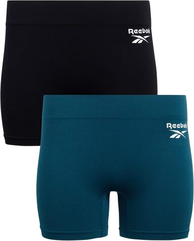 ملابس داخلية نسائية من Reebok - شورت قصير بدون خياطة متوسط ​​الطول (عبوتان) in Kuwait