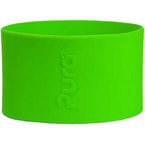 Pura Kiki Bottle Short Silicone Sleeves - Plastic-Free, Medical Grade, NonToxic, MadeSafe Certified | Adds Grip, Non-Slip, Removable | Provides Insulation for Hot & Cold Liquids | Aqua/Blue in Saudi Arabia