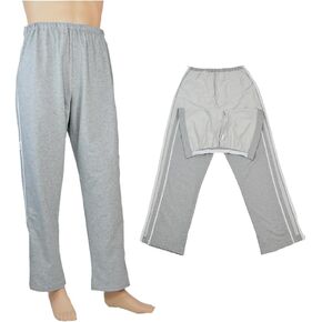 DURASIKO Unisex Side Zipper Bedridden Patient Clothing,Patient Pants,Tear Away Pants,Soft Cotton Material in Kuwait