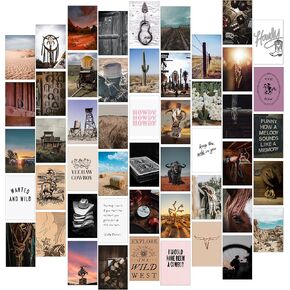 ديكور غربي لديكور الغرفة الغربية الجمالية، 50 قطعة من المطبوعات الجنوبية الغربية العتيقة لديكور المنزل الغربي، ديكور الجدار الغربي لديكور فتاة البقرة، صور ريفية جمالية لديكور غرفة النوم الغربية in Kuwait