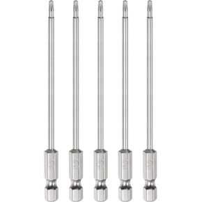 HARFINGTON 5Pcs Security Torx Bit 1/4" Hex Shank 4" Long Drill Bits T6 Torx Star S2 Steel Magnetic Tamper Resistant Screwdriver Bit in Saudi Arabia