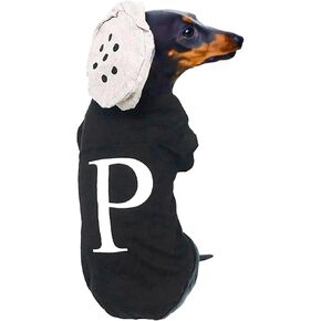 Salt and Pepper Dog Costume Halloween Pet Dog Cosplay Salt & Pepper Theme Costume (Black, Medium)
