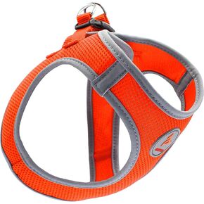 Dog Harness (Chest 16"-17", Weight 10–15 lbs) Athletica Adjustable Heavy Duty No Choke Puppy Vest for Medium Dogs Lightweight Air Mesh, Reflective, Puppy Essentials – Red, Medium in Kuwait
