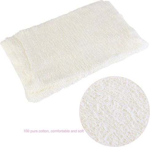 تنكسكي، لفة بتموجات طويلة، DIY طفل حديث الولادة صورة ملفوفة - دعامة التصوير الفوتوغرافي (لون أبيض فاتح) in Kuwait