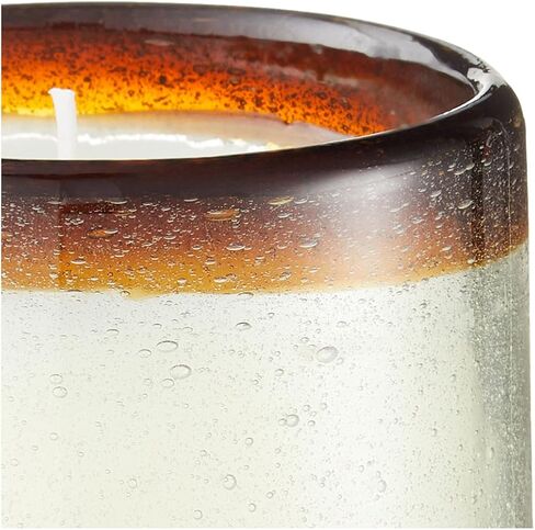 شموع معطرة من شمع باديواكس، شمعة حرفية من مجموعة لا بلايا الساحلية في زجاج منفوخ يدويًا، 9 أونصة، زهر البرتقال in Kuwait