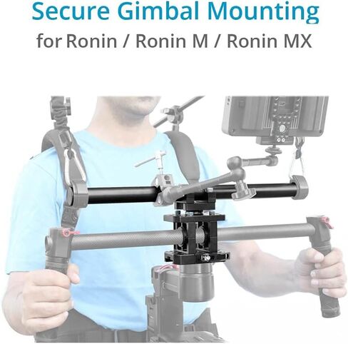 فلاي كام لوحة محول رونين دوارة لجهاز رونين جيمبالز وكامتري فليكسي ريج | ملحق للصيد 360 درجة والتتبع والقيادة، لدي جيه اي رونين/رونين ام/رونين ام اكس الافضل للتصوير بدون تعب (SW-015-00) in Kuwait