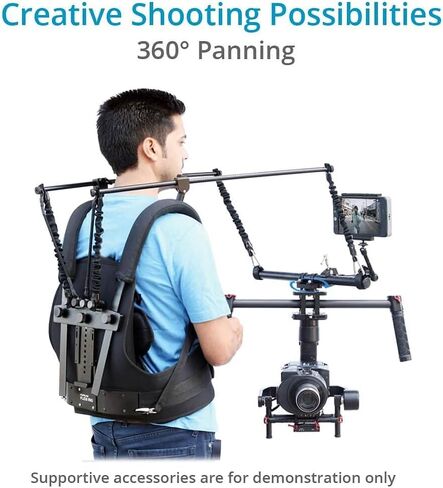 فلاي كام لوحة محول رونين دوارة لجهاز رونين جيمبالز وكامتري فليكسي ريج | ملحق للصيد 360 درجة والتتبع والقيادة، لدي جيه اي رونين/رونين ام/رونين ام اكس الافضل للتصوير بدون تعب (SW-015-00) in Kuwait