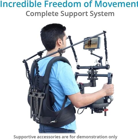 فلاي كام لوحة محول رونين دوارة لجهاز رونين جيمبالز وكامتري فليكسي ريج | ملحق للصيد 360 درجة والتتبع والقيادة، لدي جيه اي رونين/رونين ام/رونين ام اكس الافضل للتصوير بدون تعب (SW-015-00) in Kuwait