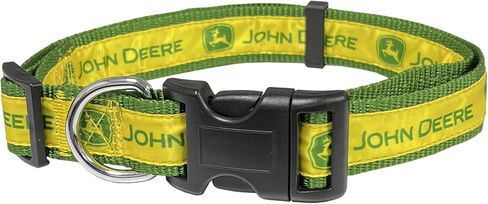 Pets First John Deere Pet Collar. Licensed Dog Collar, Large Collar for Pets. A Shiny & Colorful Cat Collar & Dog Collar Licensed by John Deere for All Farmers, Contractors, Team Color (JOD-3588-LG) in Saudi Arabia