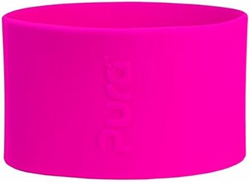 Pura Kiki Bottle Short Silicone Sleeves - Plastic-Free, Medical Grade, NonToxic, MadeSafe Certified | Adds Grip, Non-Slip, Removable | Provides Insulation for Hot & Cold Liquids | Aqua/Blue in Kuwait