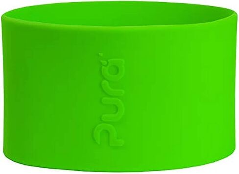 Pura Kiki Bottle Short Silicone Sleeves - Plastic-Free, Medical Grade, NonToxic, MadeSafe Certified | Adds Grip, Non-Slip, Removable | Provides Insulation for Hot & Cold Liquids | Aqua/Blue in Saudi Arabia